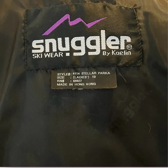 Vintage Kaelin Ski Wear Snuggler insulated jacket purple red geometric like new - Picture 15 of 16